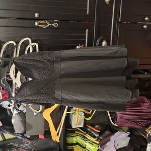 Black Notch Neck Dress